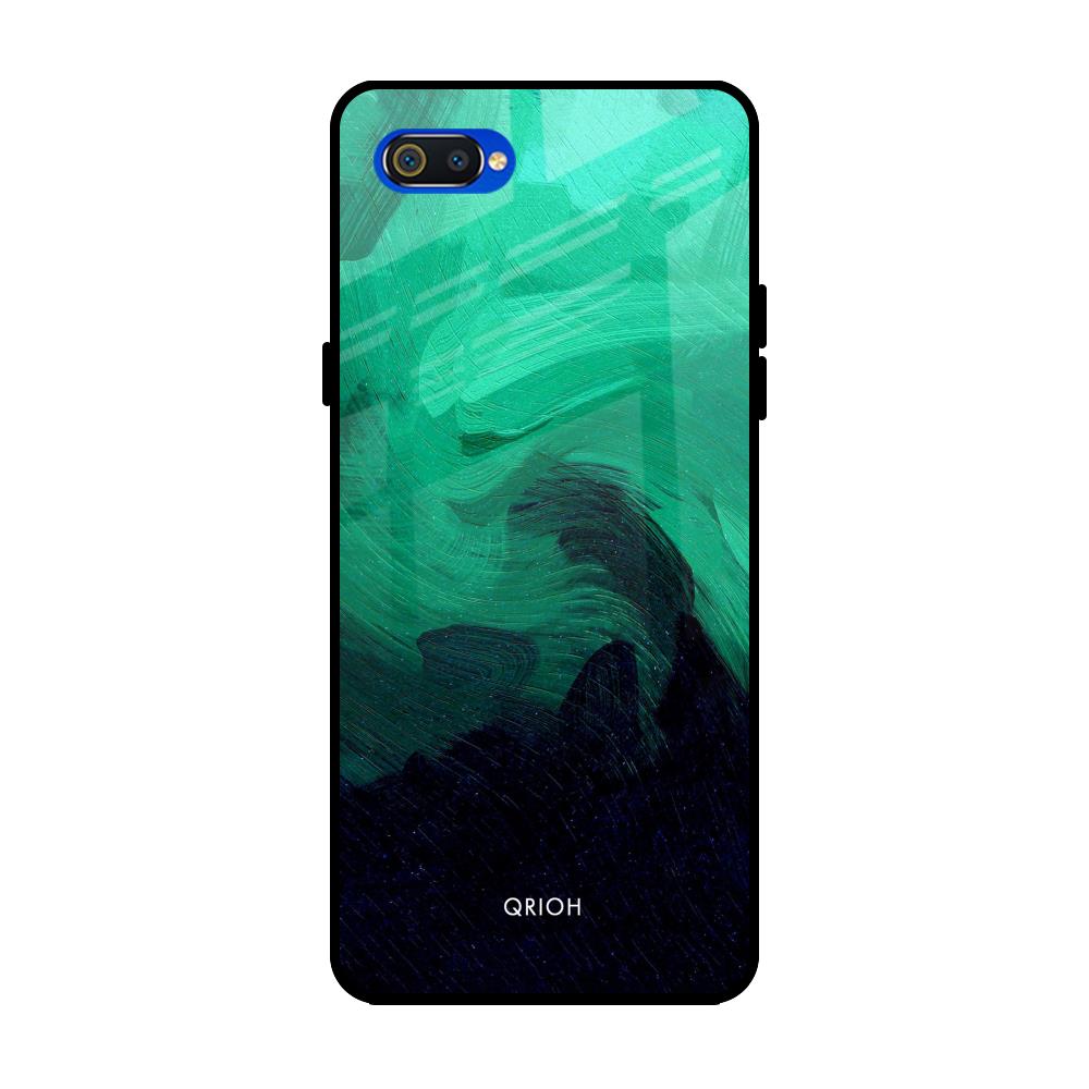 Scarlet Amber Realme C2 Glass Back Cover Online