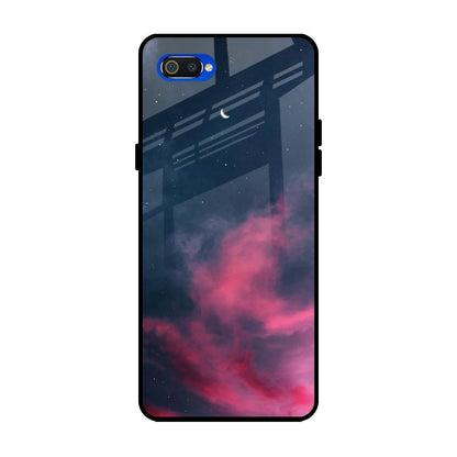 Moon Night Realme C2 Glass Back Cover Online