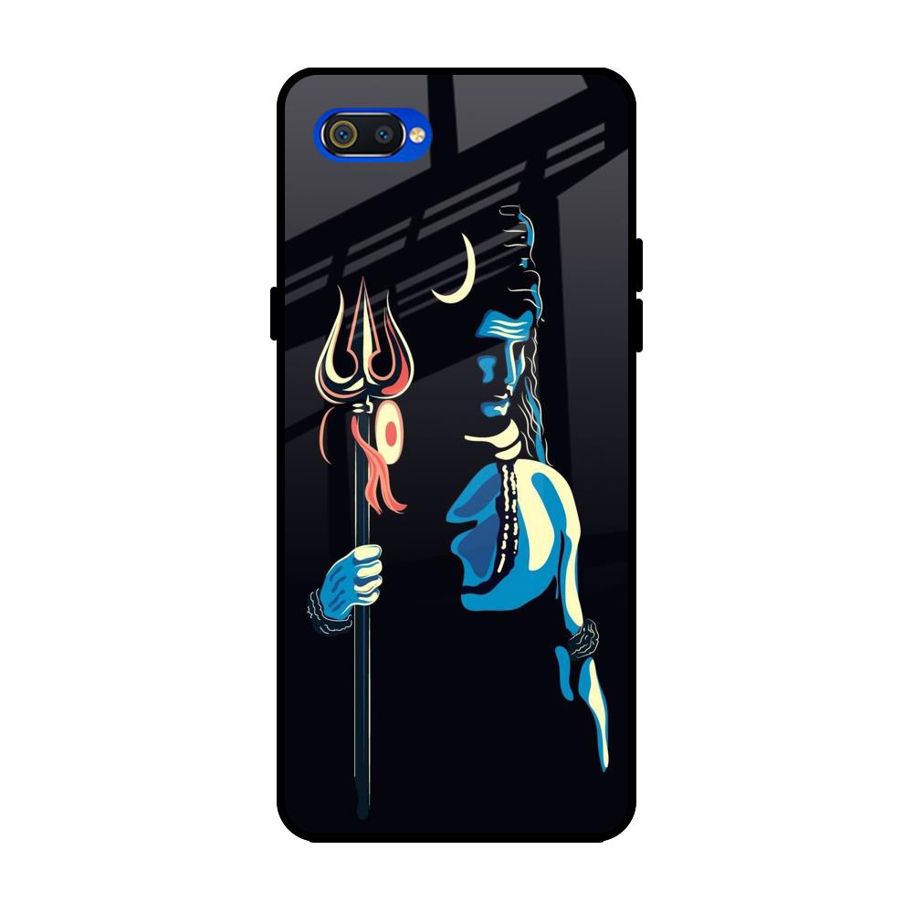 Mahakal Realme C2 Glass Back Cover Online