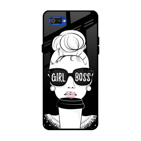 Girl Boss Realme C2 Glass Back Cover Online