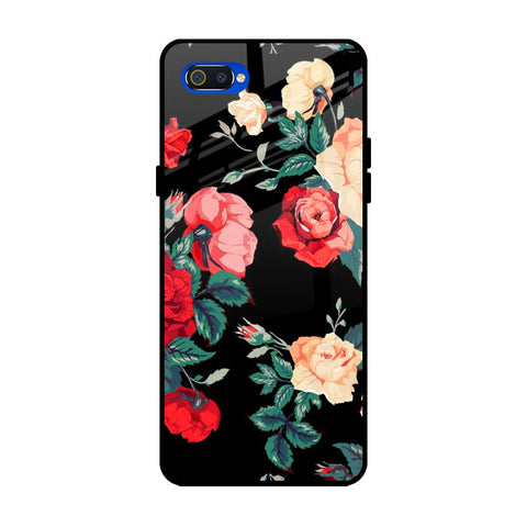 Floral Bunch Realme C2 Glass Back Cover Online