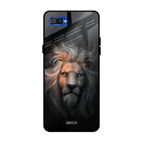 Devil Lion Realme C2 Glass Back Cover Online