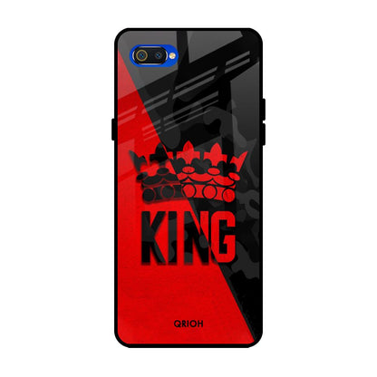 I Am A King Realme C2 Glass Back Cover Online