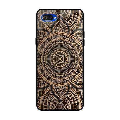 Luxury Mandala Realme C2 Glass Back Cover Online