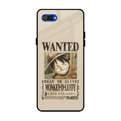 Luffy Wanted Realme C2 Glass Back Cover Online