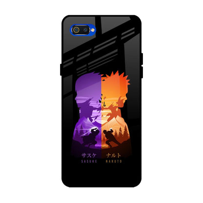 Minimalist Anime Realme C2 Glass Back Cover Online