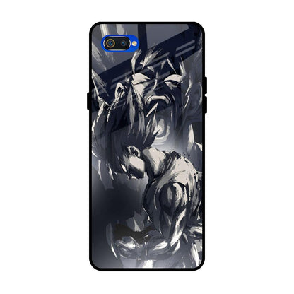 Sketch Art DB Realme C2 Glass Back Cover Online