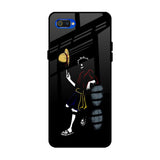 Luffy Line Art Realme C2 Glass Back Cover Online