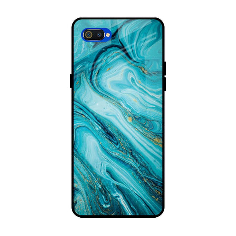 Ocean Marble Realme C2 Glass Back Cover Online