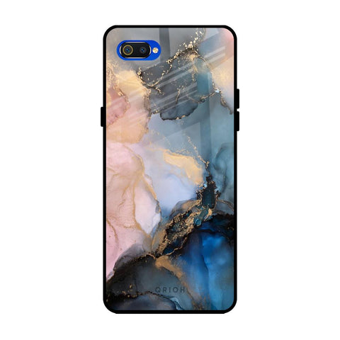 Marble Ink Abstract Realme C2 Glass Back Cover Online