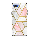 Geometrical Marble Realme C2 Glass Back Cover Online