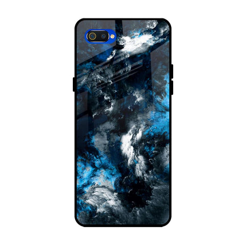 Cloudy Dust Realme C2 Glass Back Cover Online