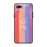 Lucky Abstract Realme C2 Glass Back Cover Online