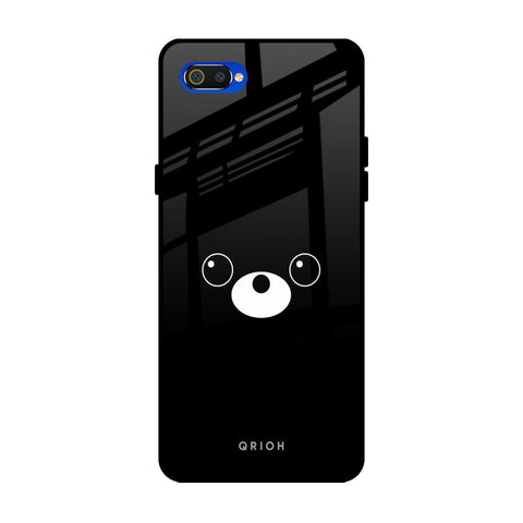 Cute Bear Realme C2 Glass Back Cover Online