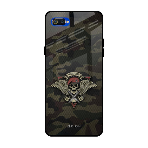 Army Warrior Realme C2 Glass Back Cover Online