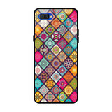 Multicolor Mandala Realme C2 Glass Back Cover Online