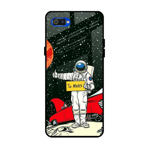 Astronaut on Mars Realme C2 Glass Back Cover Online