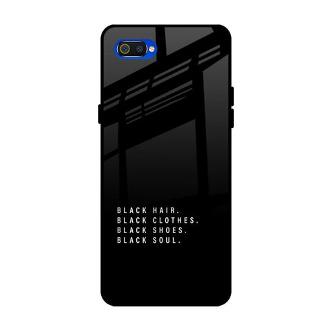 Black Soul Realme C2 Glass Back Cover Online