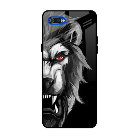 Wild Lion Realme C2 Glass Back Cover Online