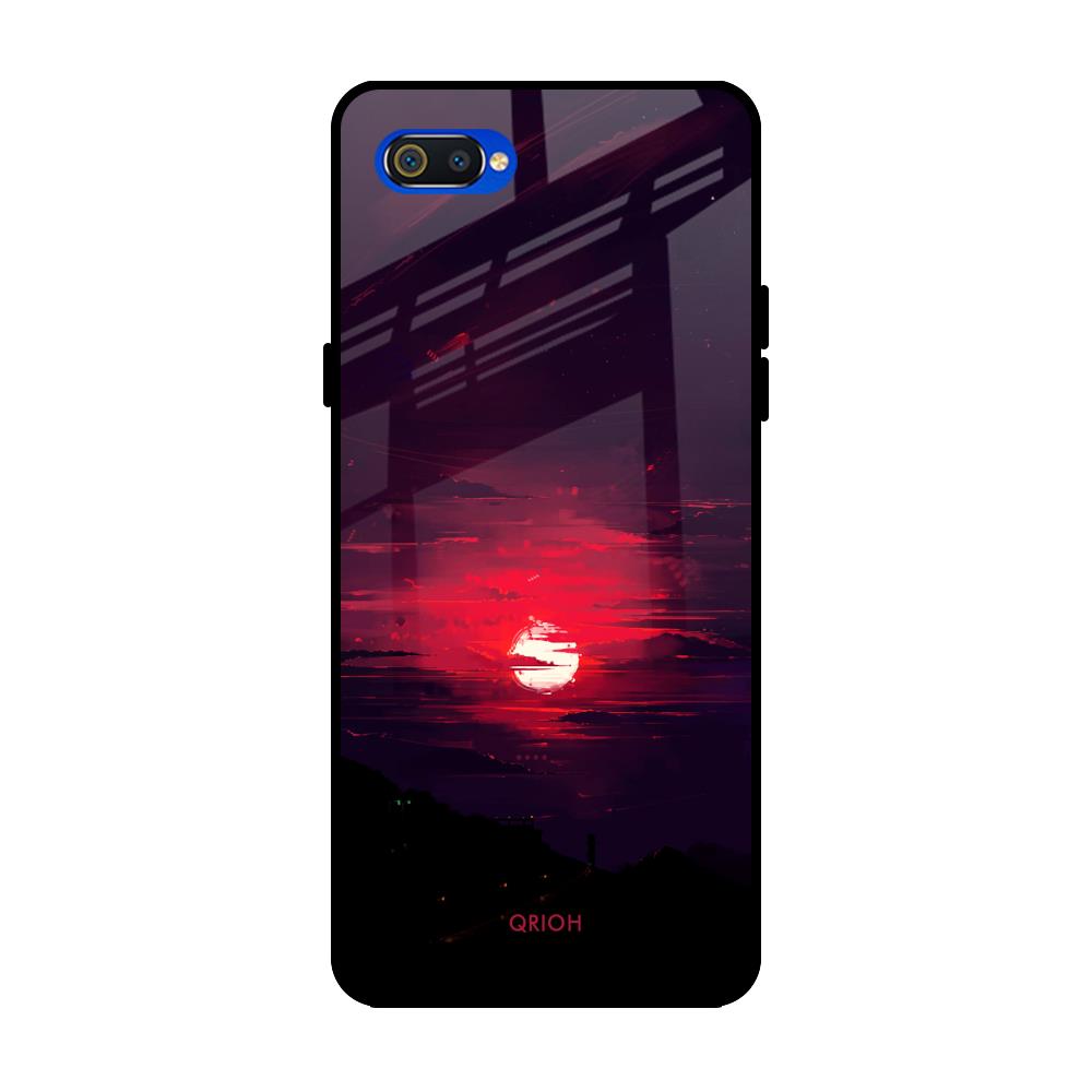 Morning Red Sky Realme C2 Glass Cases & Covers Online