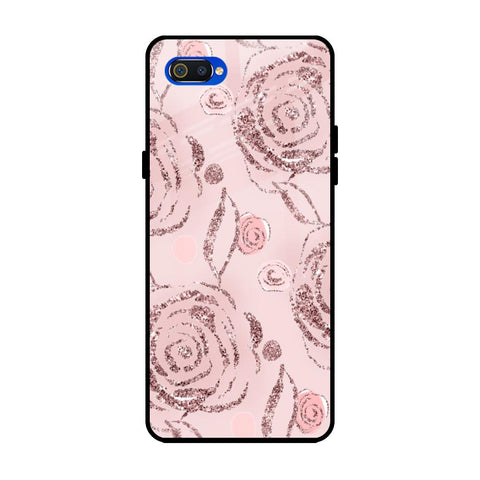 Shimmer Roses Realme C2 Glass Cases & Covers Online