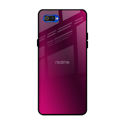 Pink Burst Realme C2 Glass Back Cover Online