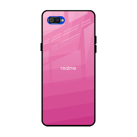 Pink Ribbon Caddy Realme C2 Glass Back Cover Online