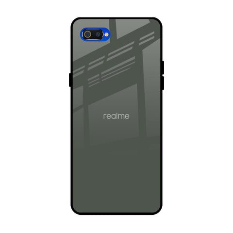 Charcoal Realme C2 Glass Back Cover Online