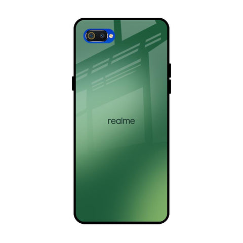 Green Grunge Texture Realme C2 Glass Back Cover Online