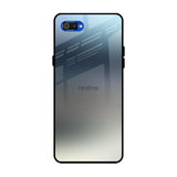 Tricolor Ombre Realme C2 Glass Back Cover Online