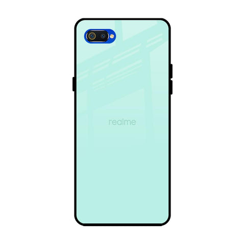 Teal Realme C2 Glass Back Cover Online