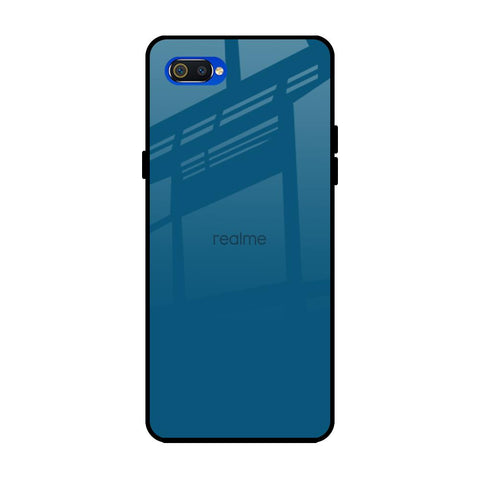 Cobalt Blue Realme C2 Glass Back Cover Online