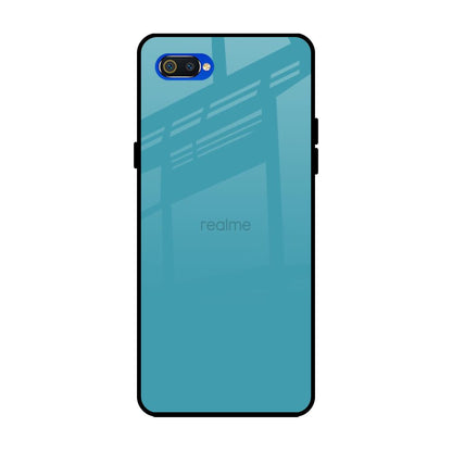 Oceanic Turquiose Realme C2 Glass Back Cover Online