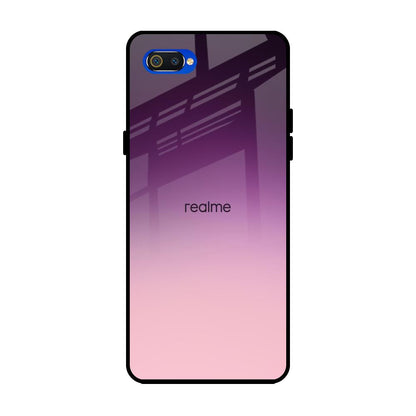 Purple Gradient Realme C2 Glass Back Cover Online