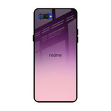 Purple Gradient Realme C2 Glass Back Cover Online