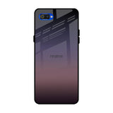 Grey Ombre Realme C2 Glass Back Cover Online