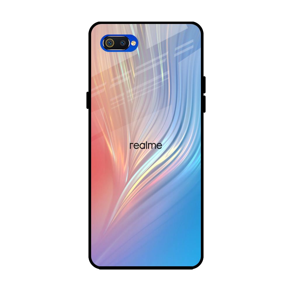 Mystic Aurora Realme C2 Glass Back Cover Online