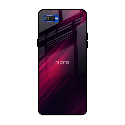Razor Black Realme C2 Glass Back Cover Online