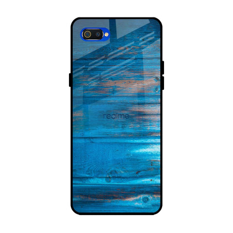 Patina Finish Realme C2 Glass Back Cover Online