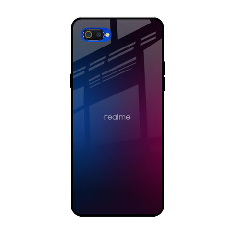 Mix Gradient Shade Realme C2 Glass Back Cover Online
