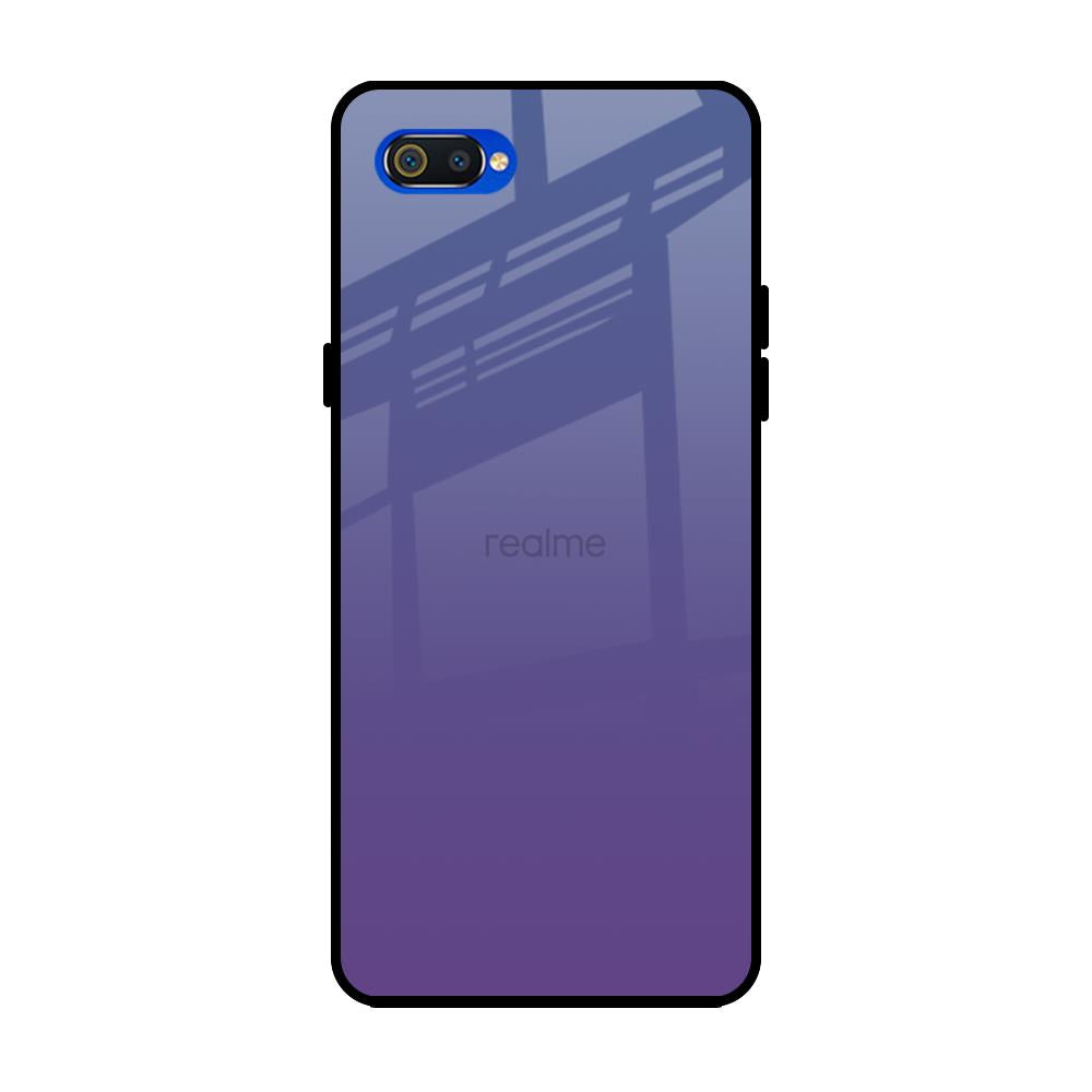 Indigo Pastel Realme C2 Glass Back Cover Online
