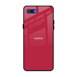 Solo Maroon Realme C2 Glass Back Cover Online