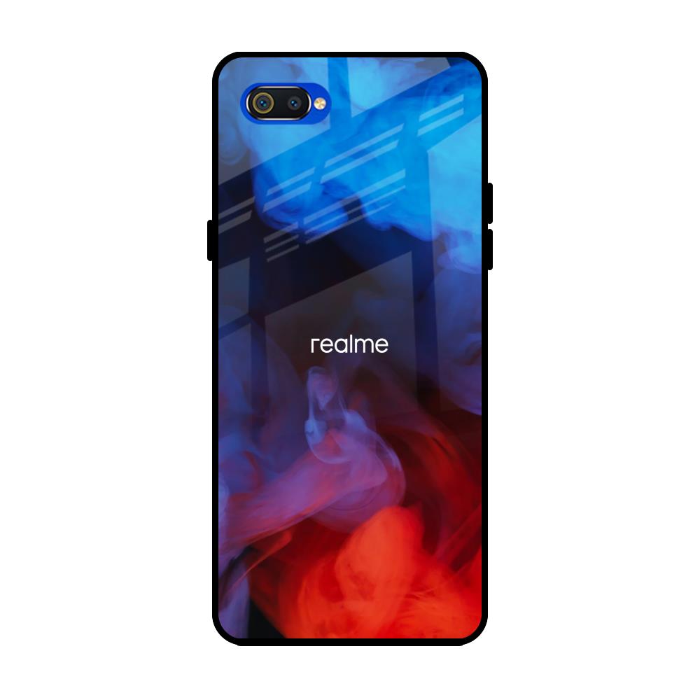Dim Smoke Realme C2 Glass Back Cover Online
