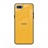 Fluorescent Yellow Realme C2 Glass Back Cover Online