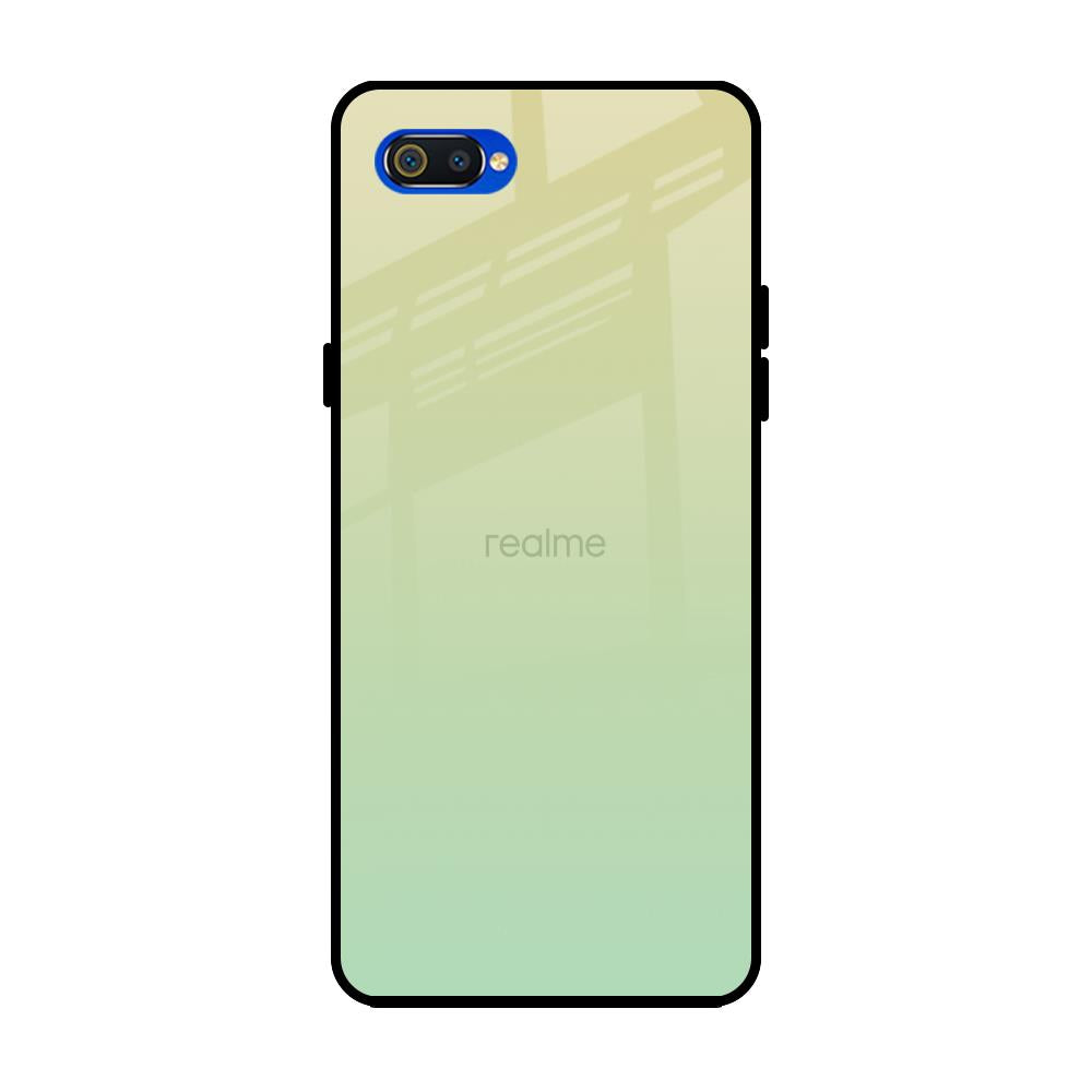 Mint Green Gradient Realme C2 Glass Back Cover Online