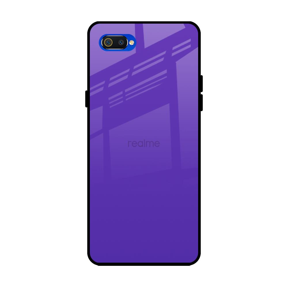 Amethyst Purple Realme C2 Glass Back Cover Online