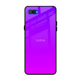Purple Pink Realme C2 Glass Back Cover Online