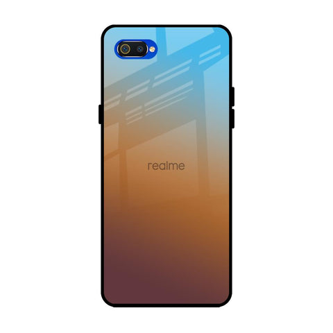 Rich Brown Realme C2 Glass Back Cover Online