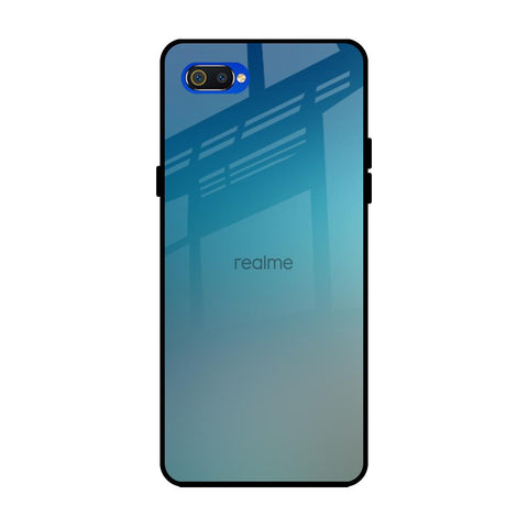 Sea Theme Gradient Realme C2 Glass Back Cover Online