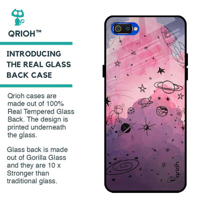 Space Doodles Glass Case for Realme C2